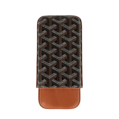 Maison Desenli Deri Puro Kılıfı 3'lü Kahve 60Ring - 1