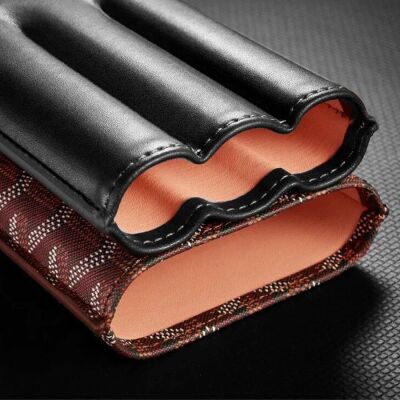 Maison Desenli Deri Puro Kılıfı 3'lü Siyah/Kahve 60Ring - 4