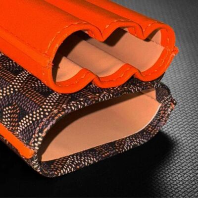 Maison Desenli Deri Puro Kılıfı 3'lü Turuncu 60Ring - 3