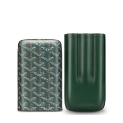 Maison Desenli Deri Puro Kılıfı 3'lü Yeşil 60Ring - CigarLoong (1)