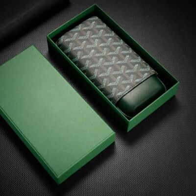 Maison Desenli Deri Puro Kılıfı 3'lü Yeşil 60Ring - 4