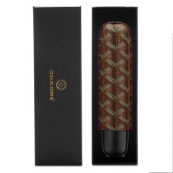 Maison Desenli Deri Puro Kılıfı Tekli Kahve 60Ring - 4