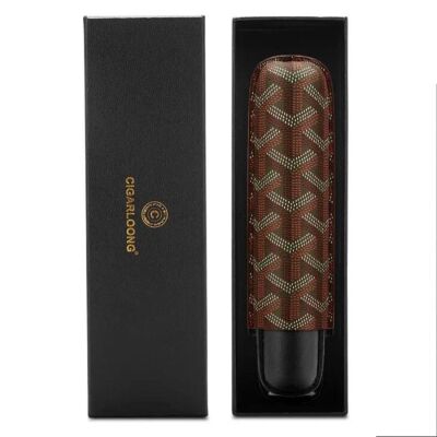 Maison Desenli Deri Puro Kılıfı Tekli Kahve 60Ring - 4