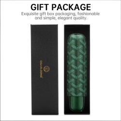 Maison Desenli Deri Puro Kılıfı Tekli Yeşil 60Ring - 3