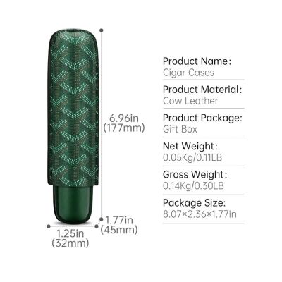 Maison Desenli Deri Puro Kılıfı Tekli Yeşil 60Ring - 4