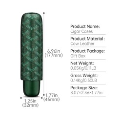 Maison Desenli Deri Puro Kılıfı Tekli Yeşil 60Ring - 4