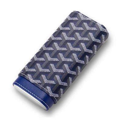 Maison Desenli Sedirli Deri Puro Kılıfı 3'lü Mavi 52-62Ring - 2