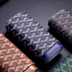 Maison Desenli Sedirli Deri Puro Kılıfı 3'lü Mavi 52-62Ring - 3