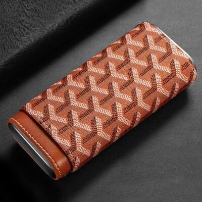 Maison Desenli Sedirli Deri Puro Kılıfı 3'lü Turuncu 52-62Ring - 3