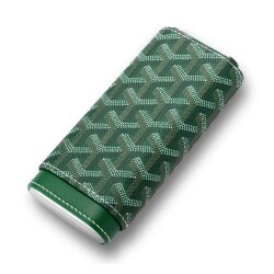 Maison Desenli Sedirli Deri Puro Kılıfı 3'lü Yeşil 52-62Ring - CigarLoong (1)