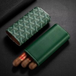 Maison Desenli Sedirli Deri Puro Kılıfı 3'lü Yeşil 52-62Ring - 3