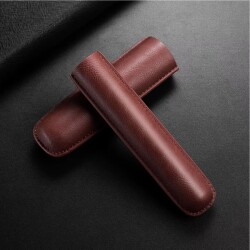 Maison Düz Deri Puro Kılıfı Tekli Kahve 60Ring - 3