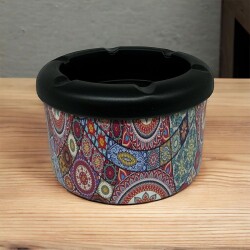 Mandala Desen Metal Mini Sigara Küllüğü Karışık 8cm - Atomic (1)