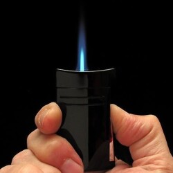 MaxiJet Çakmak ve Puro Kesici Fire X Krom Siyah - 3