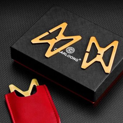 Metal Katlanır Puro Sehpası Standı Kılıflı Gold - 2