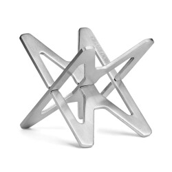 Metal Katlanır Puro Sehpası Standı Kılıflı Krom - CigarLoong