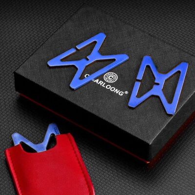 Metal Katlanır Puro Sehpası Standı Kılıflı Mavi - 3