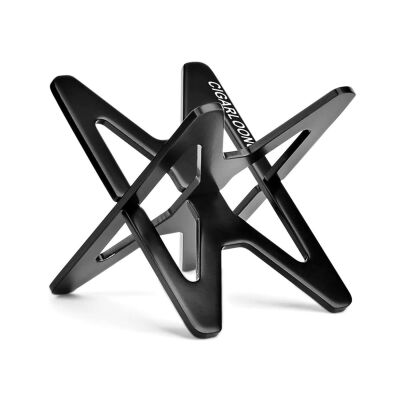 Metal Katlanır Puro Sehpası Standı Kılıflı Siyah - 1