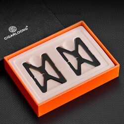 Metal Katlanır Puro Sehpası Standı Kılıflı Siyah - CigarLoong (1)