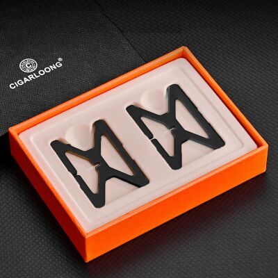 Metal Katlanır Puro Sehpası Standı Kılıflı Siyah - 2