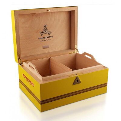MonteCristo Humidor Puro Kutusu Sarı Lake 50's - 2