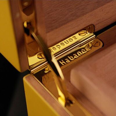 MonteCristo Humidor Puro Kutusu Sarı Lake 50's - 6