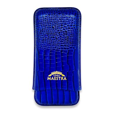 MonteCristo Linea Maestro Deri Puro Kılıfı 3lü Mavi (64Ring) - 1