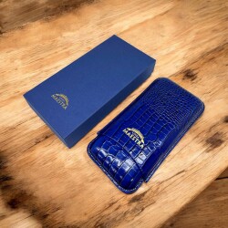 MonteCristo Linea Maestro Deri Puro Kılıfı 3lü Mavi (64Ring) - 4