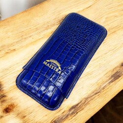 MonteCristo Linea Maestro Deri Puro Kılıfı 3lü Mavi (64Ring) - Cigarte (1)