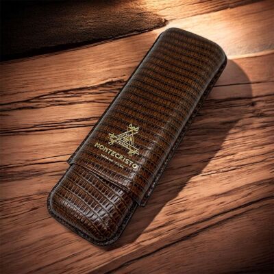 MonteCristo Lizard Deri Puro Kılıfı 2li Kahve (64Ring) - 2