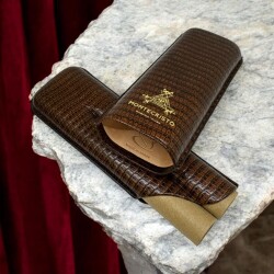 MonteCristo Lizard Deri Puro Kılıfı 2li Kahve (64Ring) - 3