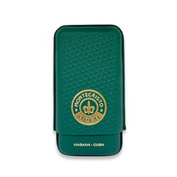 MonteCristo Open Deri Puro Kılıfı 3lü Yeşil (64Ring) - Habanos