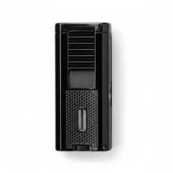 Myon 3 Pürmüz Alev Sehpa İğne ve Delicili Puro Çakmağı Siyah - Myon Paris