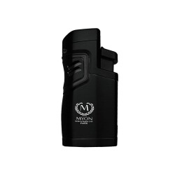 Myon 4 Pürmüz Alev Delicili Sehpalı Puro Çakmağı Siyah - Myon Paris