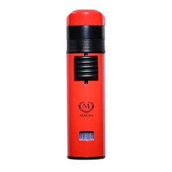 Myon Bayonet 3 Pürmüz Alev Delicili Puro Çakmağı Kırmızı - Myon Paris