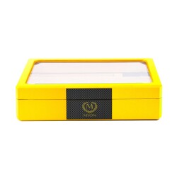 Myon Camlı Mini Humidor Puro Kutusu Sarı 20's - Myon Paris