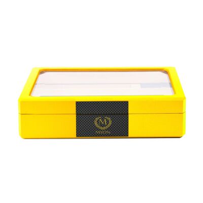 Myon Camlı Mini Humidor Puro Kutusu Sarı 20's - 1