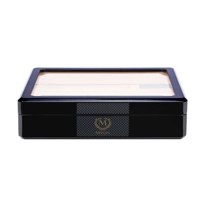 Myon Camlı Mini Humidor Puro Kutusu Siyah 20's - 1