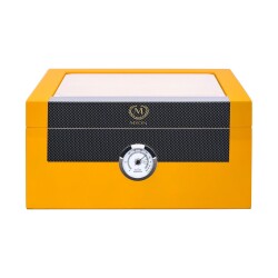 Myon Camlı Sedir Humidor Puro Kutusu Lake Sarı 60's - Myon Paris