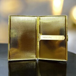 Myon Metal Kısa Sigara Tabakası Klipsli Düz Gold 12li - 4
