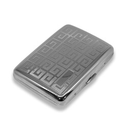 Myon Metal Kısa Sigara Tabakası Krom 16lı - 1