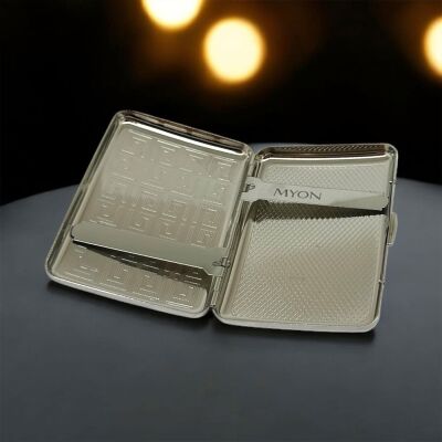 Myon Metal Kısa Sigara Tabakası Krom 16lı - 4