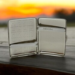 Myon Metal Kısa Sigara Tabakası Krom 16lı - Myon Paris (1)