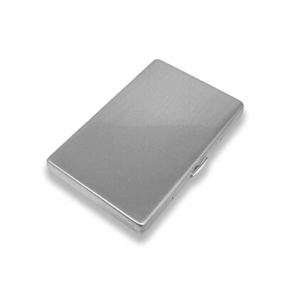 Myon Metal Uzun Slim Sigara Tabakası Fırçalı Krom 12li - 1