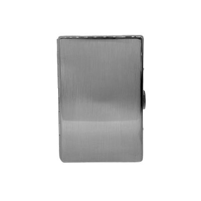 Myon Metal Uzun Slim Sigara Tabakası Fırçalı Krom 12li - 2