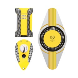 Myon Paris Puro Çakmak Kesici ve Küllük Seti Sarı - Myon Paris