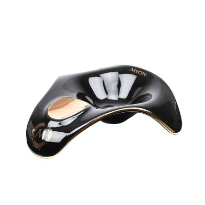 Myon Porselen Puro Küllüğü Logolu Siyah/Gold Tekli - 1