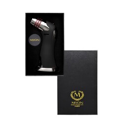 Myon Quattro Puro Masa Çakmağı 4 Alev Siyah - 4