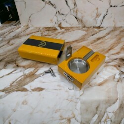 Myon Racing Edition Ahşap Puro Küllüğü Delici ve Kesicili Sarı - 3