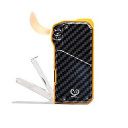Myon Soft Alev Pipo Çakmağı Pipo Aksesuarlı Karbon Sarı - Myon Paris (1)